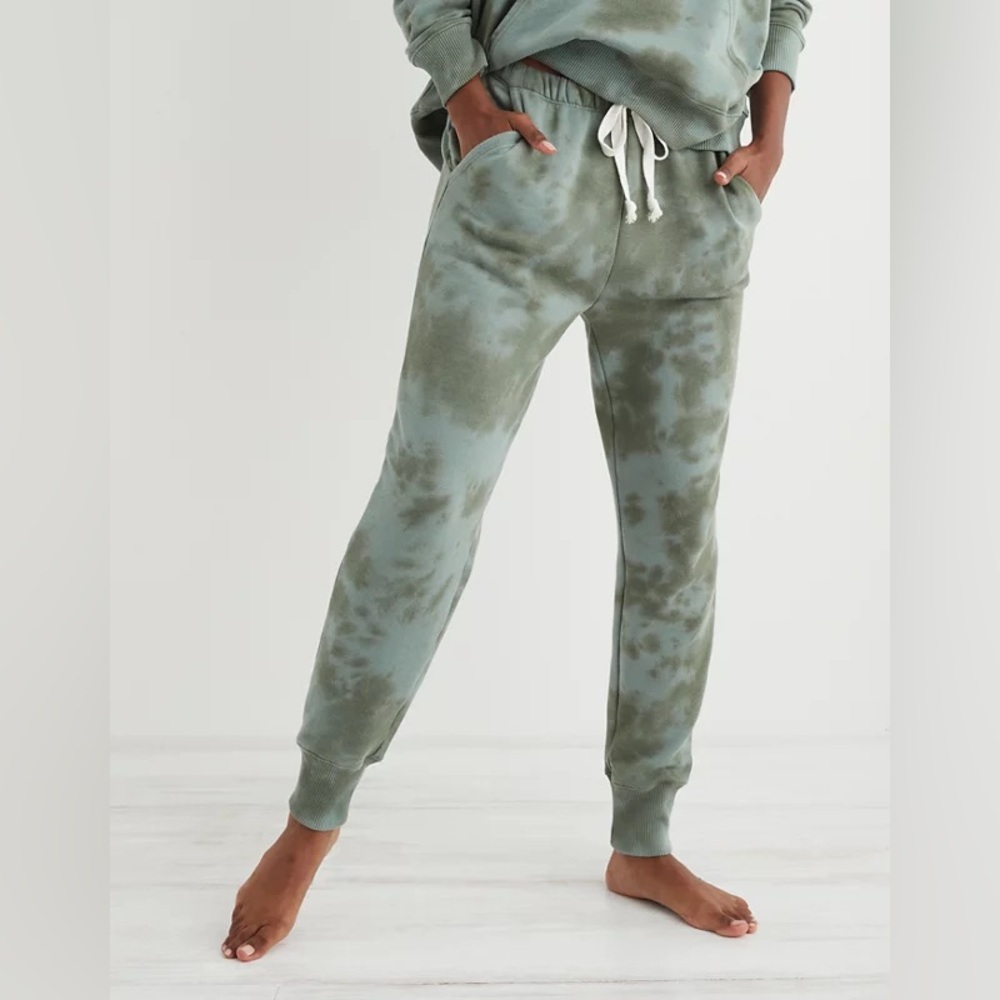 AERIE | Green Tie-Dye Jogger Pants Sz XS